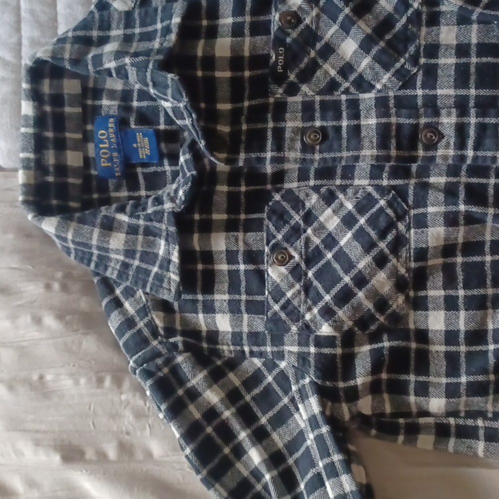 Boys Polo Ralph Lauren Cotten Flannel workshirt Size 4